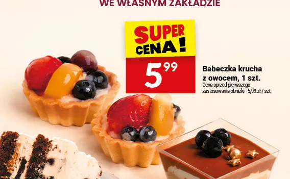 Babeczka krucha z owocem Białecki promocja w Twój Market