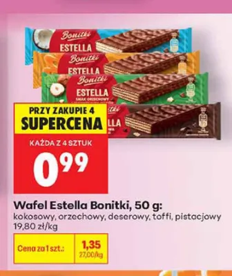 Wafel Estella Bonitki pistacjowy promocja w Biedronka
