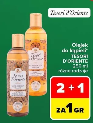 Olejek do kąpieli Tesori d'Oriente promocja w Carrefour Market