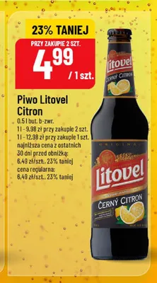 Piwo Litovel Citron promocja w POLOmarket