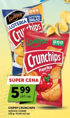 Chipsy Crunchips Paprika Lorenz promocja w ABC