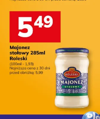 Majonez stołowy Roleski promocja w Hitpol