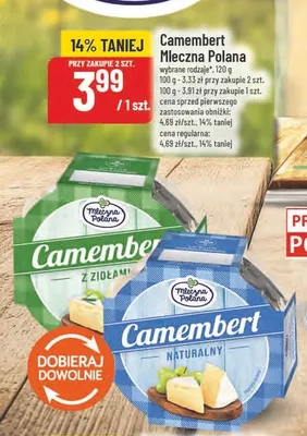 Camembert z ziołami Mleczna Polana promocja w POLOmarket