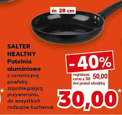 Patelnia aluminiowa z ceramiczną powłoką, 28 cm promocja w Kaufland