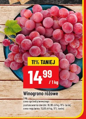 Winogrono różowe promocja w POLOmarket
