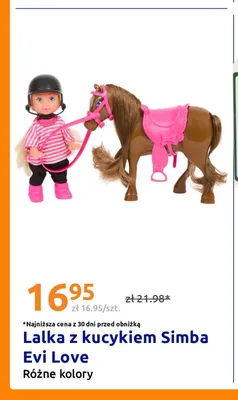 Lalka z kucykiem Simba Evi Love promocja w Action