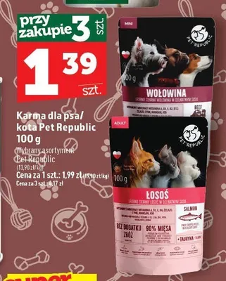 Karma dla psa Pet Republic z wołowiną promocja w TOPAZ