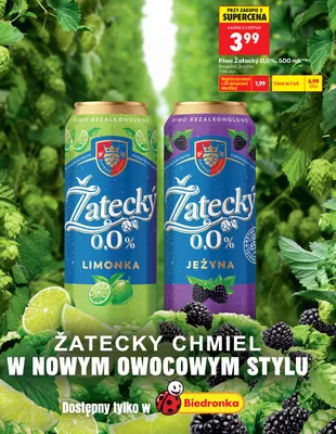 Piwo bezalkoholowe jeżyna promocja w Biedronka
