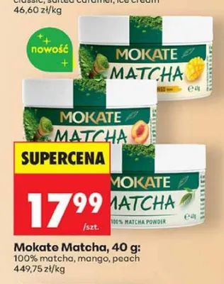 Herbata Mokate Matcha 100% promocja w Biedronka