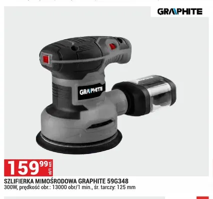 Szlifierka mimośrodowa Graphite 59G348 promocja w Merkury Market
