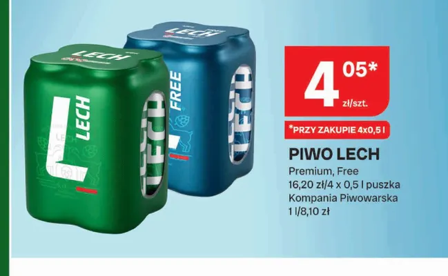 Piwo bezalkoholowe Lech promocja w Chorten