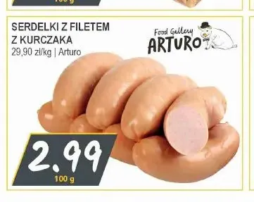 Serdelki z filetem z kurczaka Arturo promocja w Słoneczko