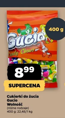 Cukierki do żucia Gucio Wolność promocja w Netto
