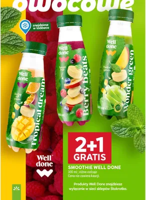 Smoothie różne rodzaje promocja w Stokrotka