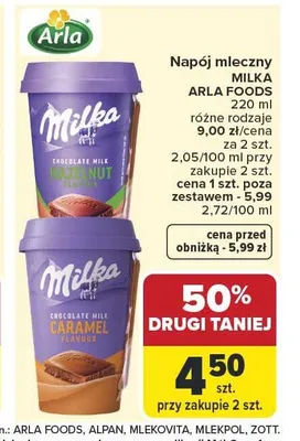 Napój mleczny Milka Caramel promocja w Carrefour Market