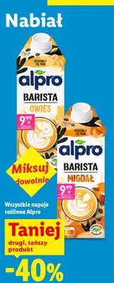 Napoje roślinne Alpro promocja w Lidl