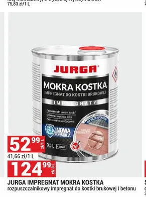 Impregnat do kostki brukowej i betonu Jurga Mokra Kostka promocja w Merkury Market