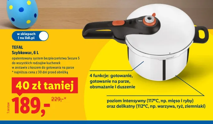 Szybkowar, 6 L promocja w Lidl