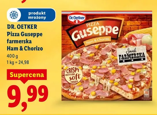 Pizza Guseppe farmerska Ham & Chorizo promocja w Lidl