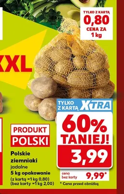 Ziemniaki jadalne polskie promocja w Kaufland