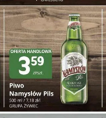 Piwo Namysłów Pils promocja w Marketvita