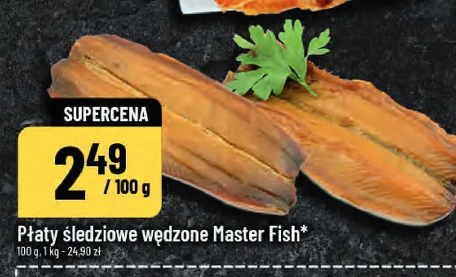 Płaty śledziowe wędzone Master Fish promocja w POLOmarket