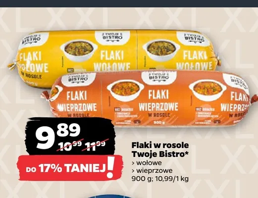 Flaki wołowe w rosole Twoje Bistro promocja w Netto