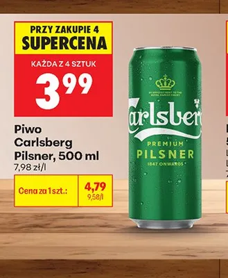 Piwo Carlsberg Pilsner promocja w Biedronka