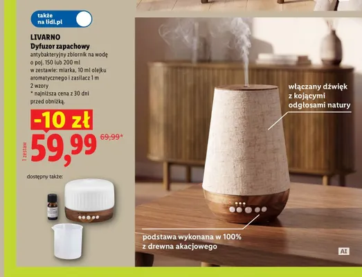 Dyfuzor zapachowy Livarno promocja w Lidl