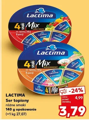Ser topiony Lactima 4 smaki Mix Smaki Świata promocja w Kaufland