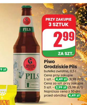 Piwo Grodziskie Pils promocja w Dino