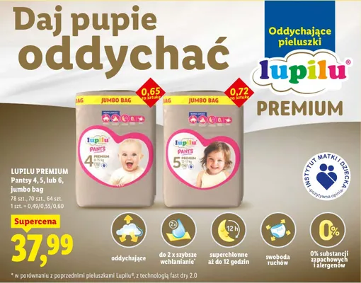 Pantsy 4, 5, lub 6, jumbo bag promocja w Lidl