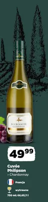 Wino białe wytrawne Cuvée Philipson Chardonnay Francja promocja w Netto