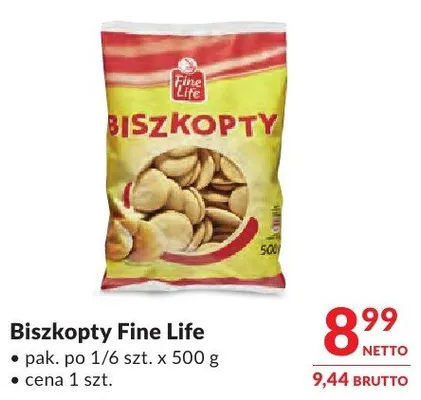 Biszkopty Fine Life promocja w Makro