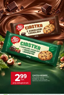 Ciastka Mio & Rio z czekoladą promocja w Stokrotka
