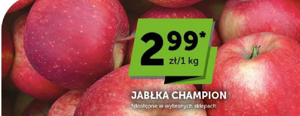 Jabłka Champion promocja w Groszek