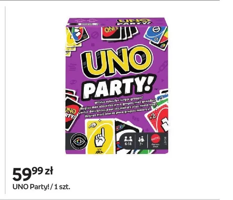 Gra karciana UNO Party! promocja w Empik