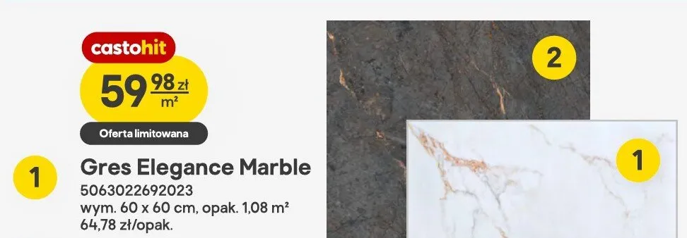 Gres Elegance Marble promocja w Castorama
