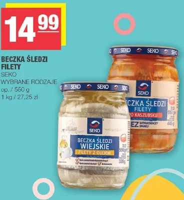 Beczka śledzi filety promocja w SPAR
