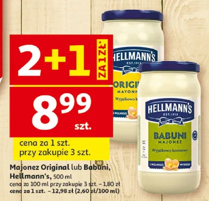Majonez Original Hellmann's promocja w Auchan