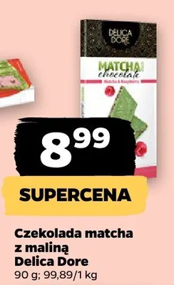 Czekolada matcha z maliną promocja w Netto