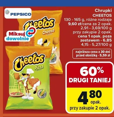 Chrupki Cheetos Pizza promocja w Carrefour