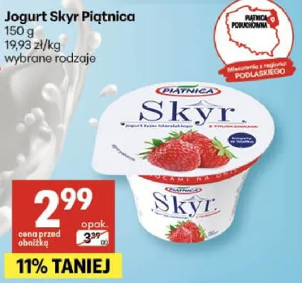 Jogurt Skyr promocja w Delikatesy Centrum