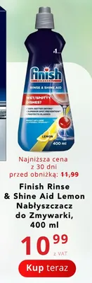 Nabłyszczacz do zmywarki Finish Rinse & Shine Aid Lemon promocja w Poczta Polska