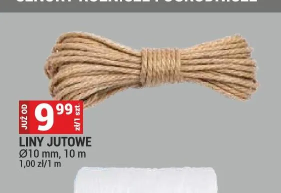 Lina jutowa 10 mm promocja w Merkury Market