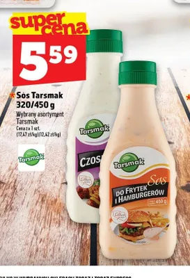 Sos do frytek i hamburgerów Tarsmak promocja w TOPAZ