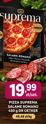 Pizza Suprema Salame Romano Dr. Oetker promocja w emma MARKET
