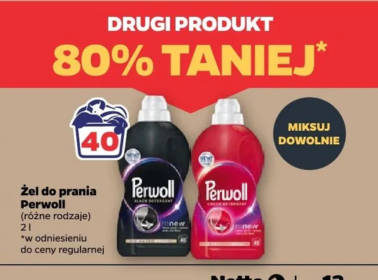 Żel do prania Perwoll promocja w Netto