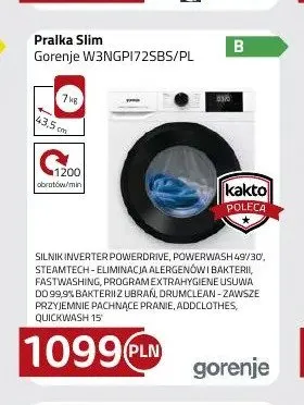 Pralka Slim Gorenje promocja w kakto.pl