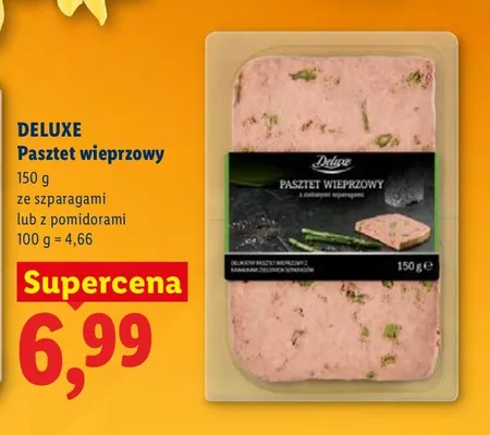 Pasztet wieprzowy ze szparagami lub z pomidorami promocja w Lidl